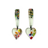 Long Heart Resin Earrings