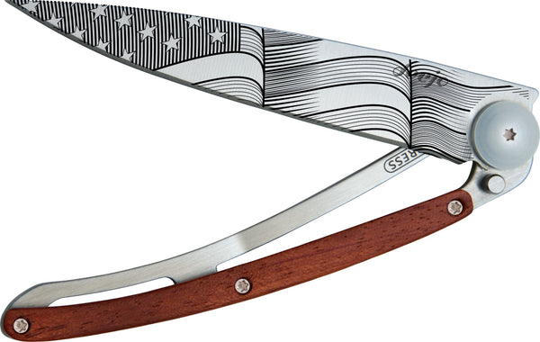 Pocket Knife | Coral Wood + Stars and Stripes