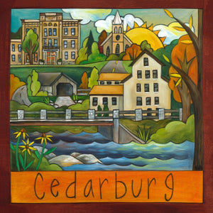 Beautiful landscape scene featuring the Cedarburg bridge