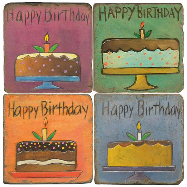 Birthday Marble Coaster Set