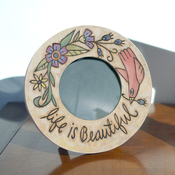 "Beautiful Life" Circle Picture Frame
