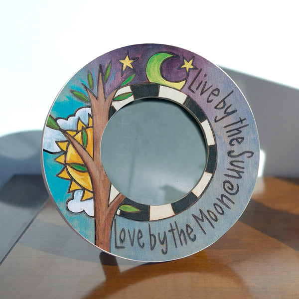 "Live & Love" Circle Picture Frame
