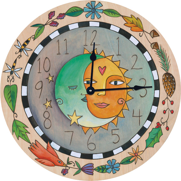 "Day to Night" Round Clock
