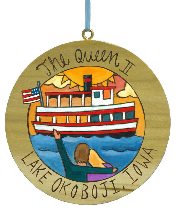 "The Queen" Okoboji Circle Ornament