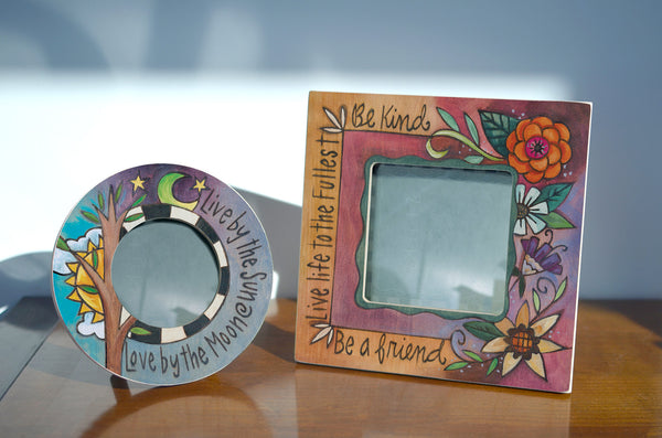 "Live & Love" Circle Picture Frame