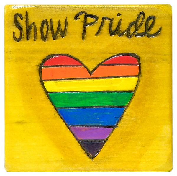 Large Perpetual Calendar Magnet | Pride Heart