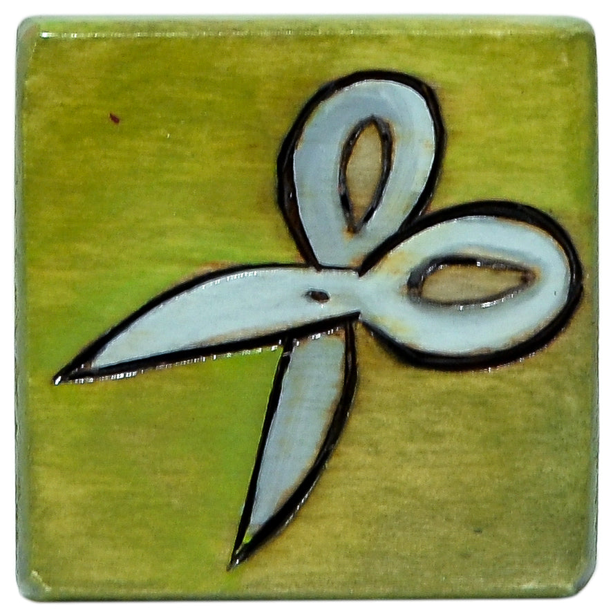 Small Perpetual Calendar Magnet | Scissors