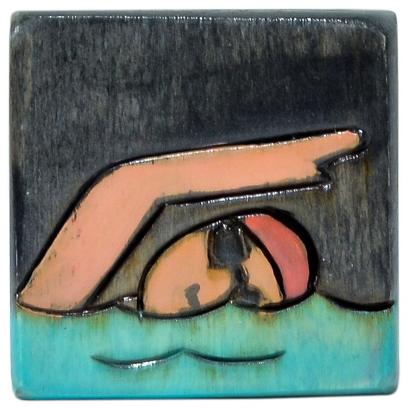 Small Perpetual Calendar Magnet | Swimming
