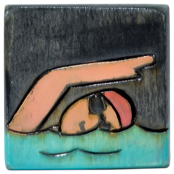 Small Perpetual Calendar Magnet | Swimming
