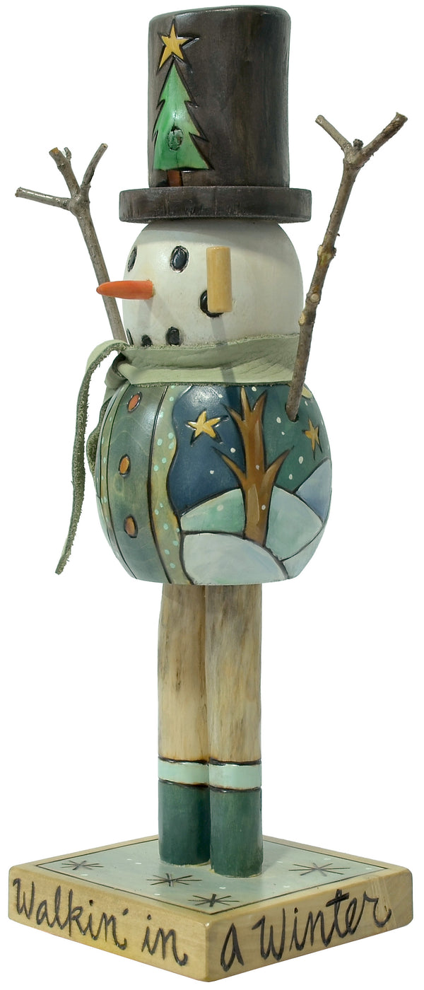 Extra Small Snowman Sculpture