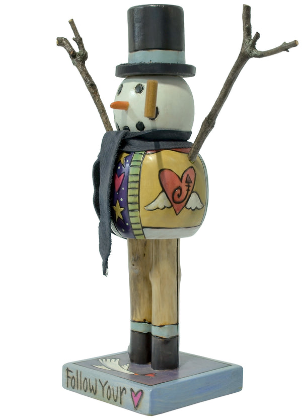Extra Small Snowman Sculpture