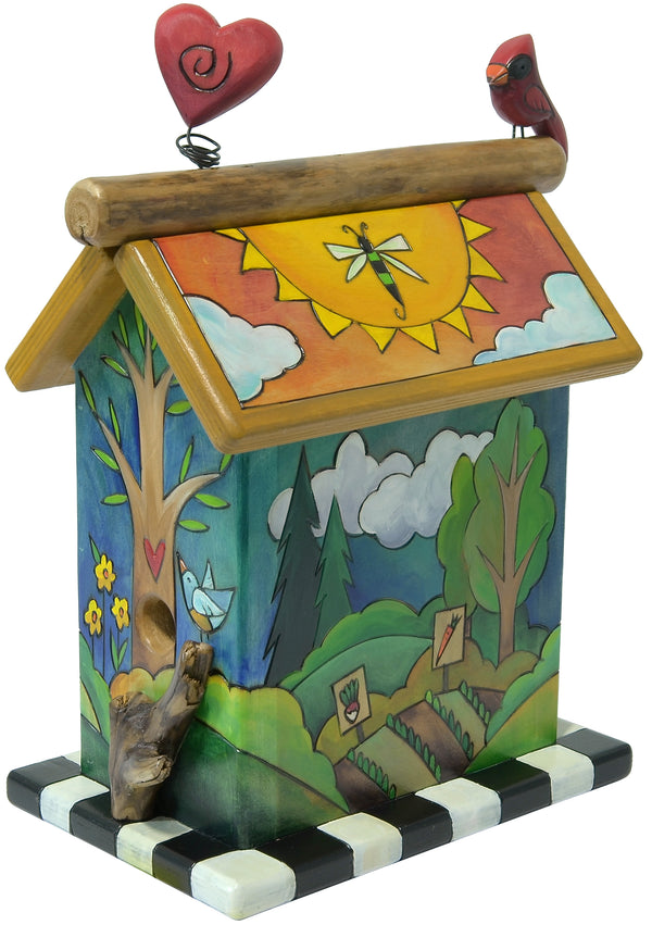 Small Birdhouse Sculpture