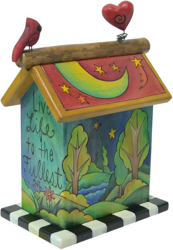 Small Birdhouse Sculpture
