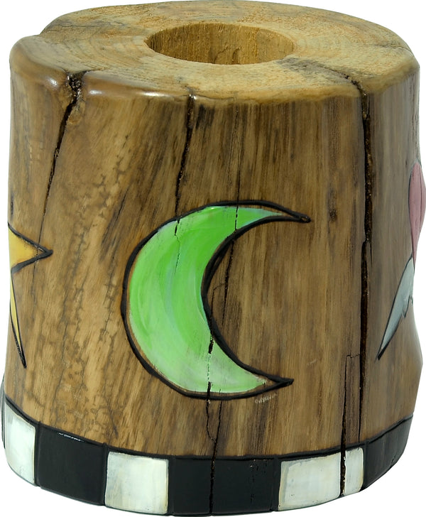 Large Log Candle Holder