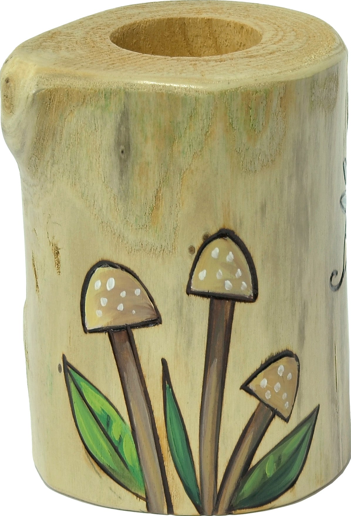 Small Log Candle Holder