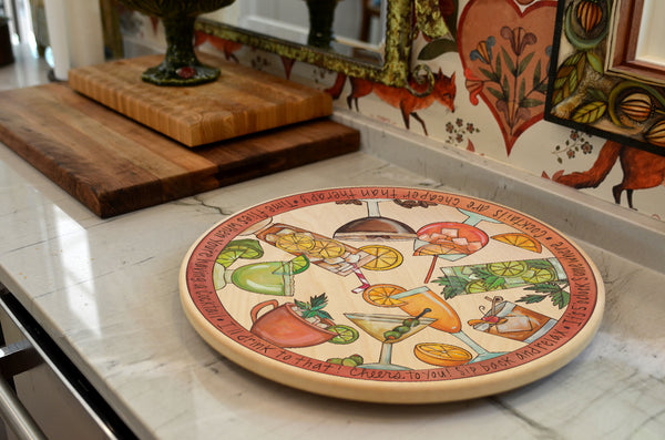 "Happy Hour" Lazy Susan