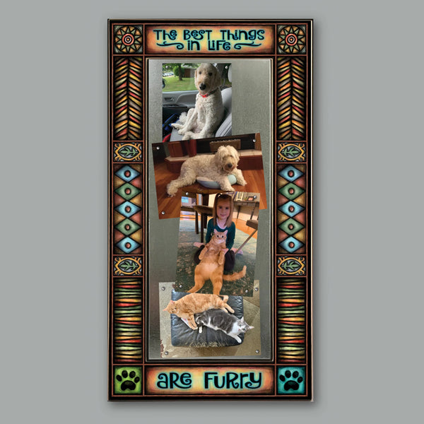 "Best Things are Furry" Large Picture Frame