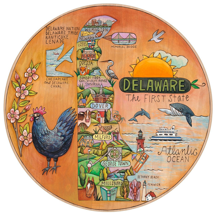 "Liberty & Independence" | Delaware Lazy Susan