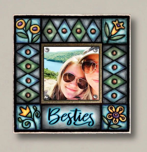 "besties" magnetic picture frame