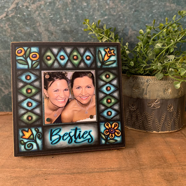 "Besties" magnetic picture frame