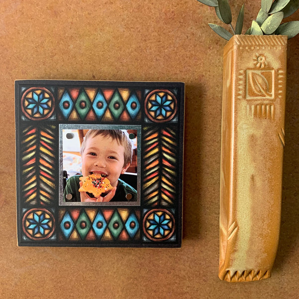"Brown Motif" Small Picture Frame