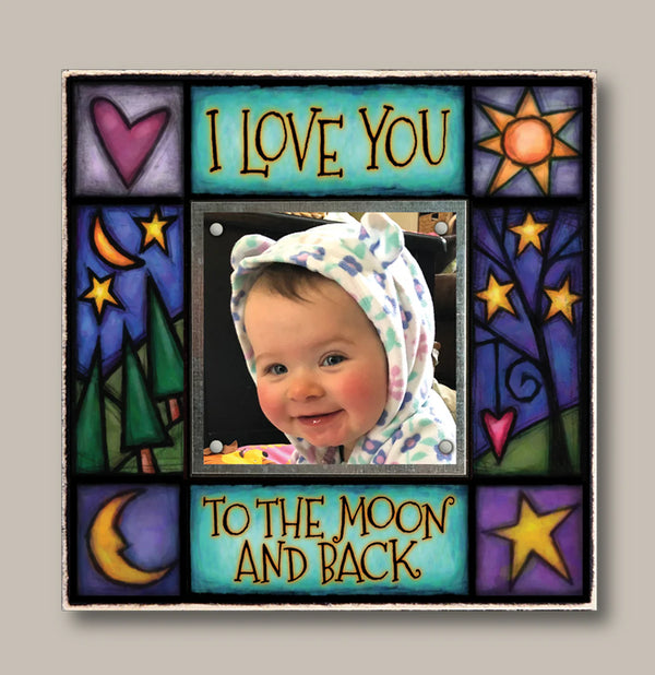 "Moon & Back" Small Picture Frame