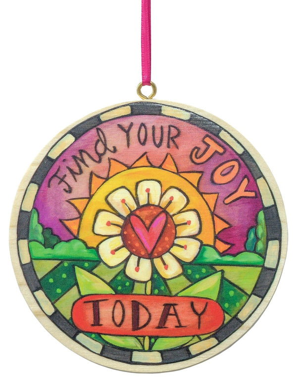 "Simple Things" Circle Ornament