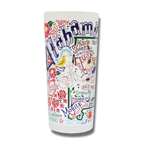 Alabama Drinking Glass