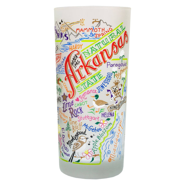Arkansas Drinking Glass