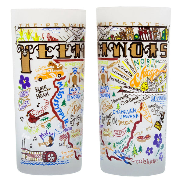 Illinois Drinking Glass