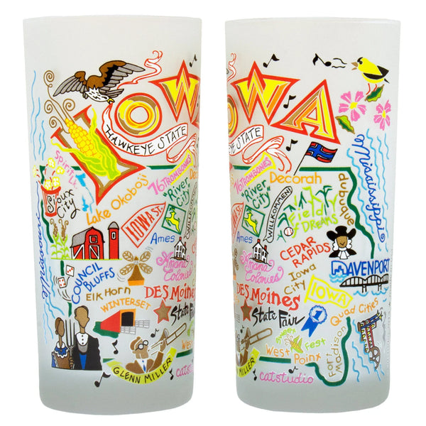 Iowa Drinking Glass
