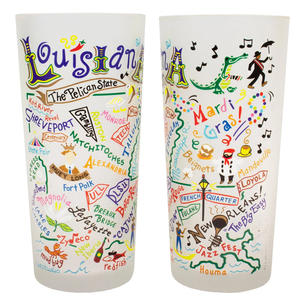 Louisiana Drinking Glass