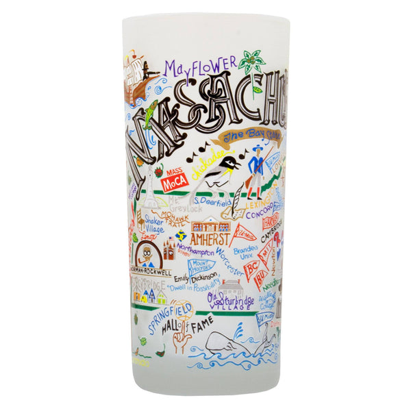 Massachusetts Drinking Glass