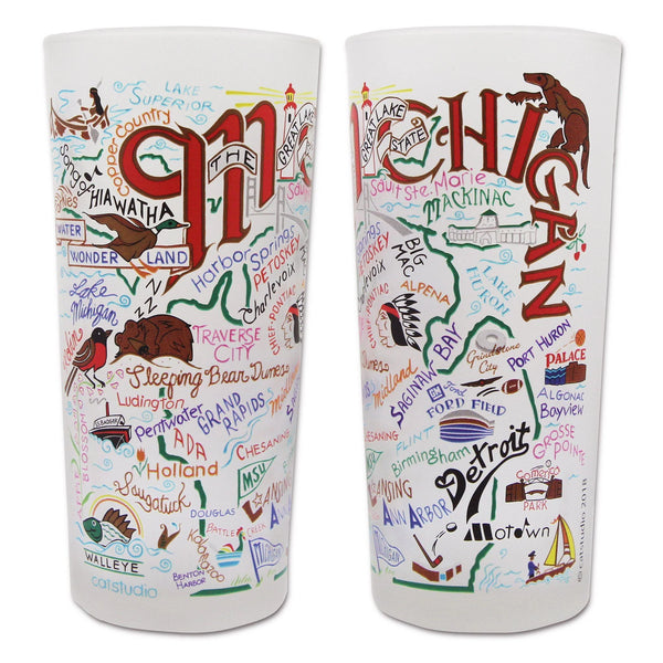 Michigan Drinking Glass