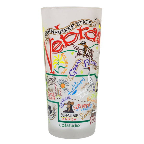 Nebraska Drinking Glass