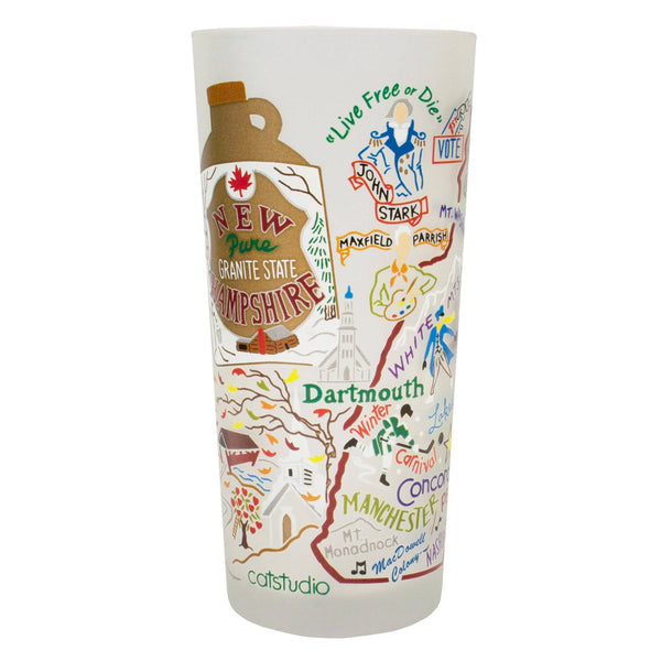 New Hampshire Drinking Glass