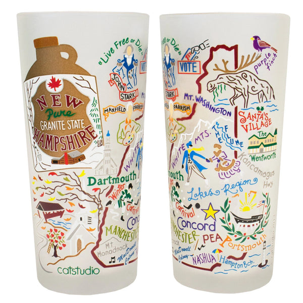 New Hampshire Drinking Glass