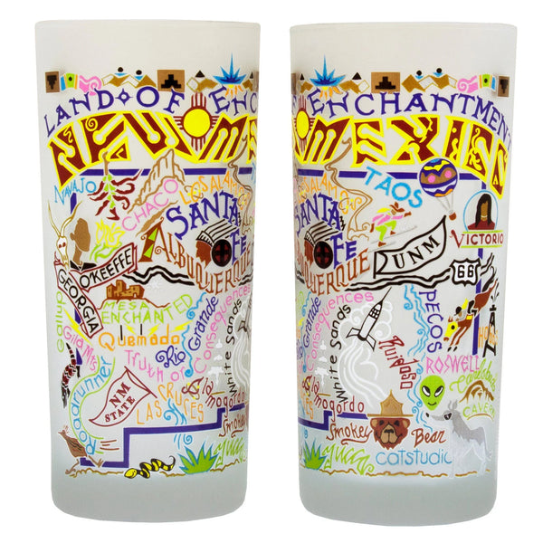 New Mexico Drinking Glass