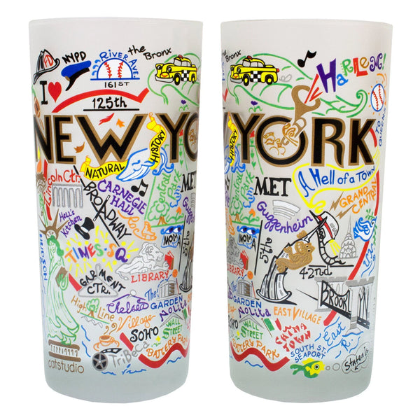 New York City Drinking Glass