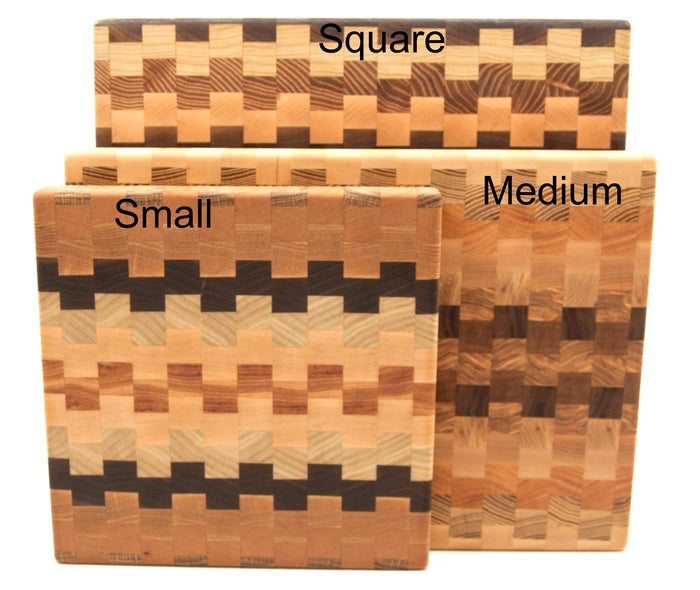 Checkered Wood Cutting Board