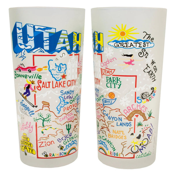 Utah Drinking Glass