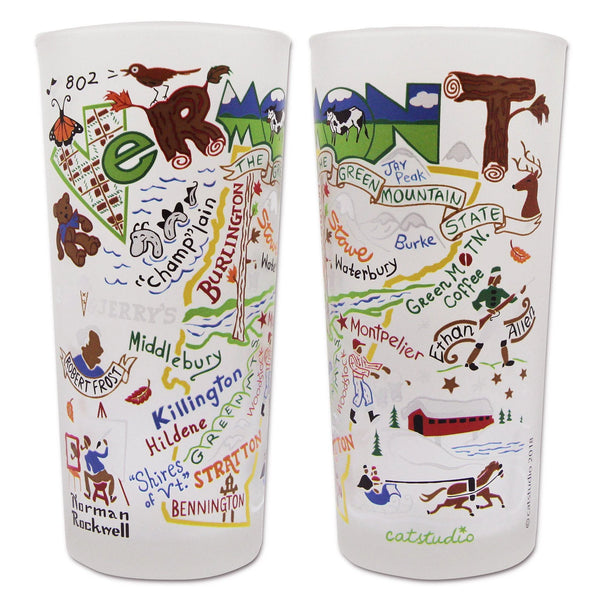 Vermont Drinking Glass