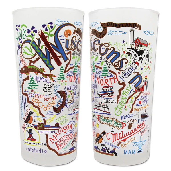 Wisconsin Drinking Glass