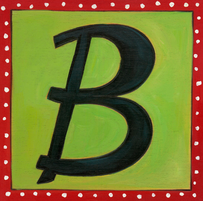 "B" Alphabet Letter Plaque