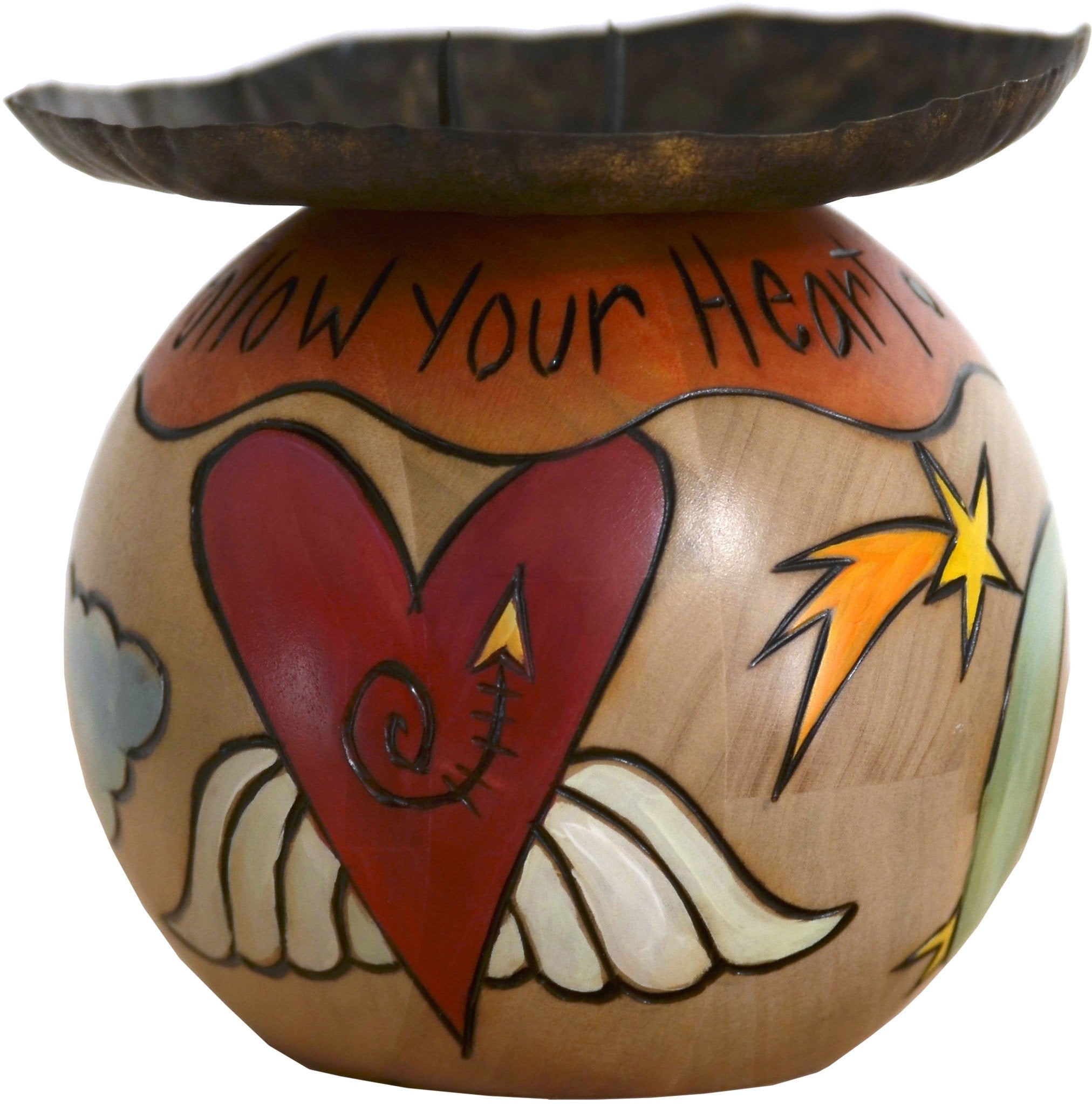 Ball Candle Holder –