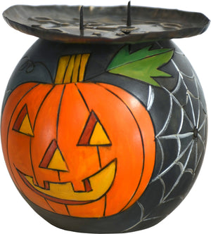 Ball Candle Holder –  Spooky spider trick-or-treat design