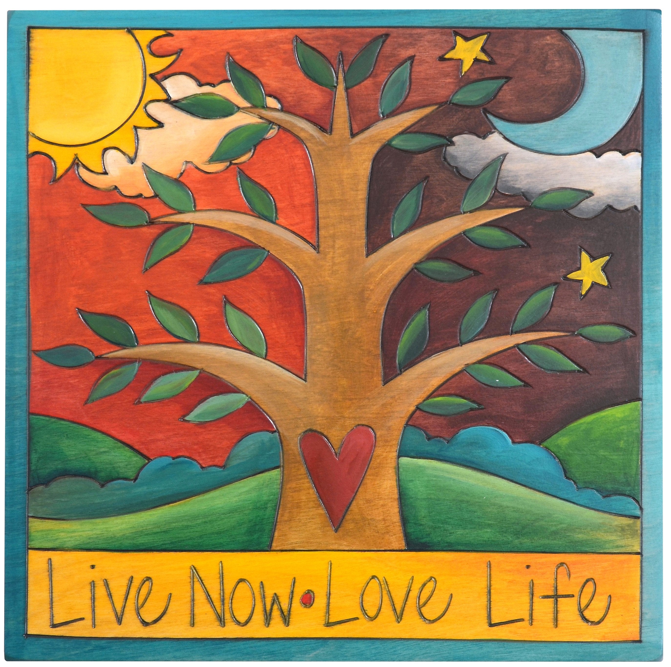 Sticks handmade wall plaque with