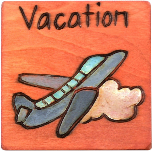 Large Perpetual Calendar Magnet –  Mark the day you say "bon voyage" on your calendar with this magnet
