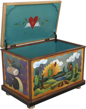 Chest –  "My Treasures" chest with changing seasons motif