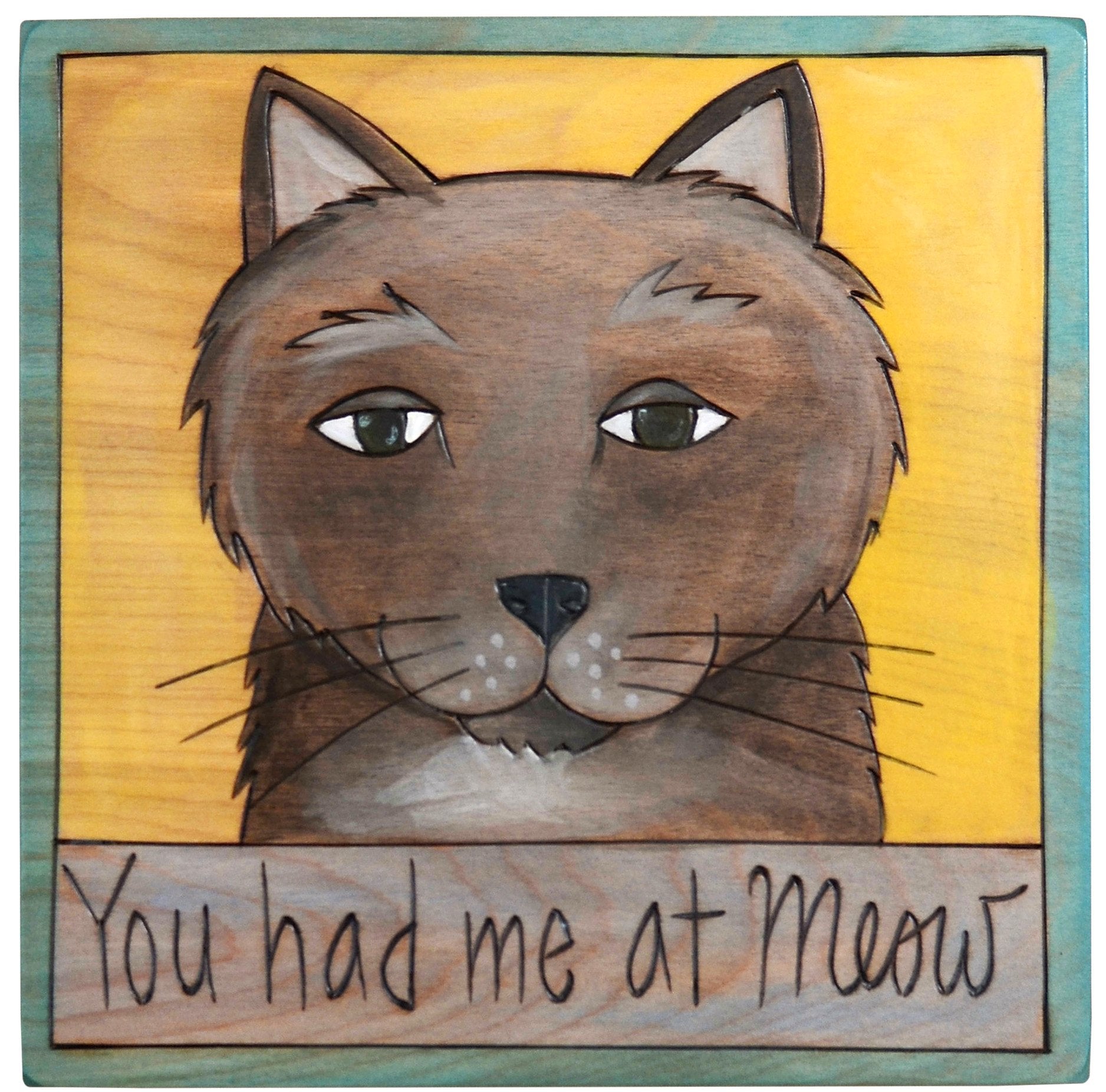 Sticks handmade wall plaque with